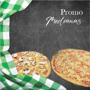 2 PIZZAS MEDIANAS